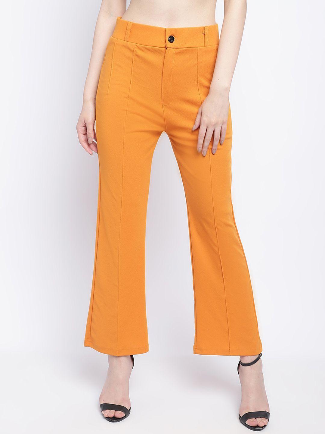 wuxi women relaxed straight leg straight fit pleated trousers