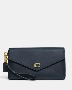 wyn medium clutch with detachable strap