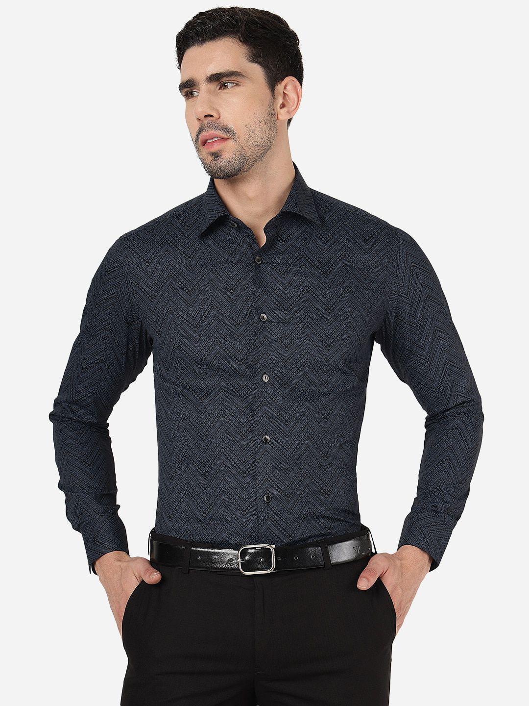 wyre slim fit abstract printed pure cotton party shirt