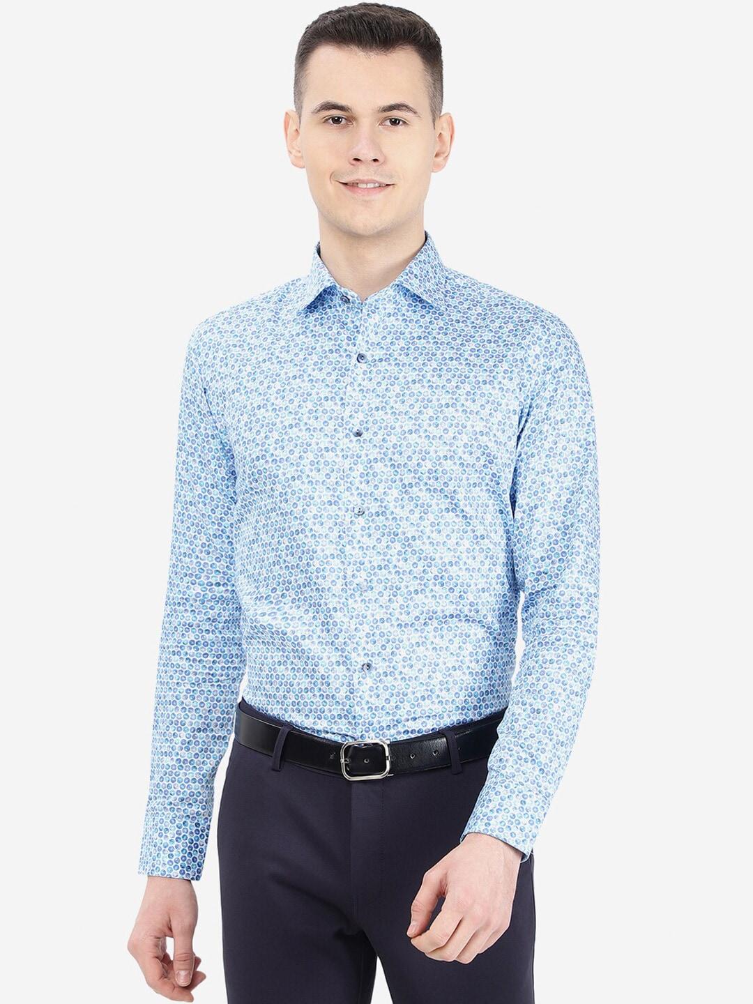 wyre slim fit floral printed party cotton shirt