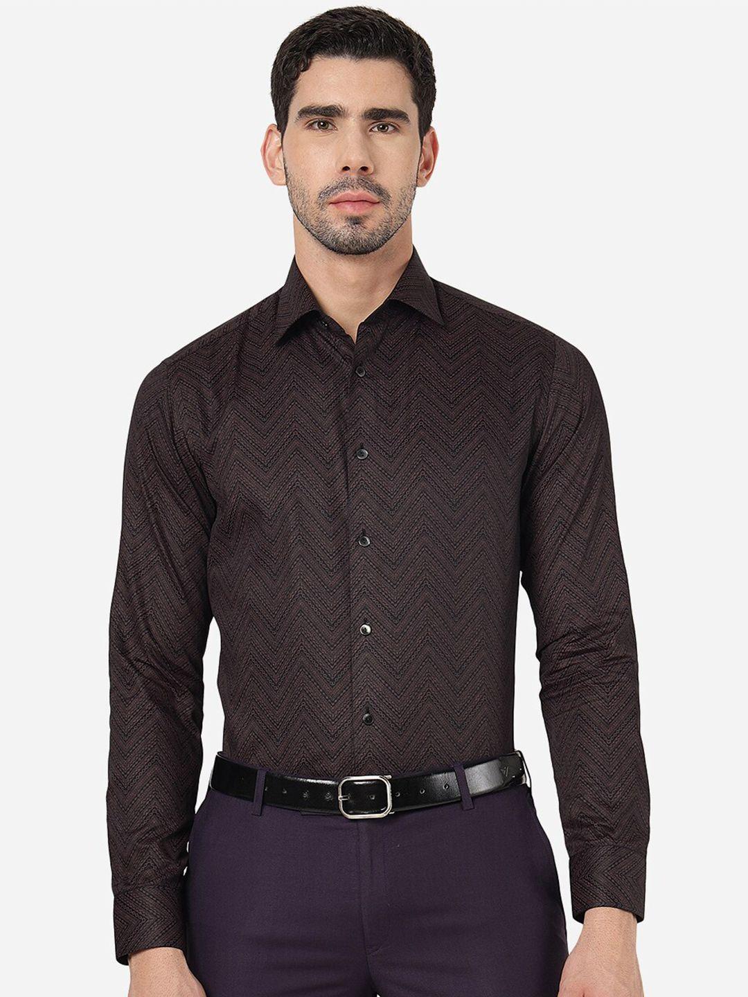wyre slim fit geometric printed pure cotton party shirt