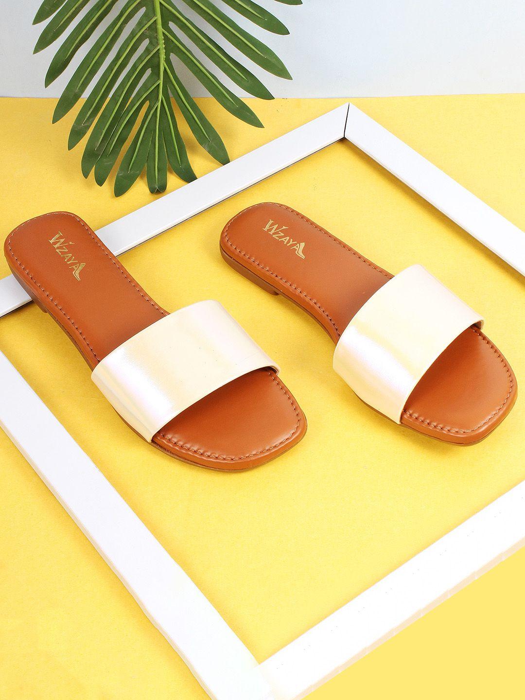 wzaya open toe flats