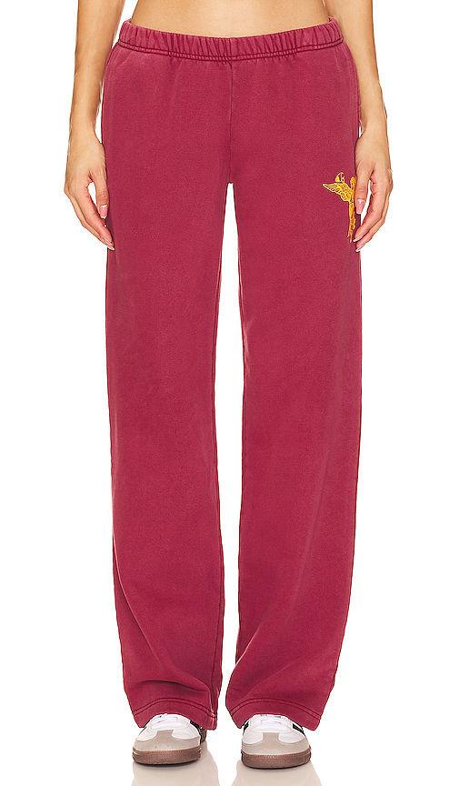 x danielle guizio reverse weave flare sweatpants