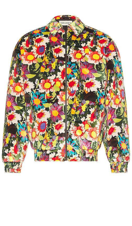 x fwrd quilted floral velvet jacket