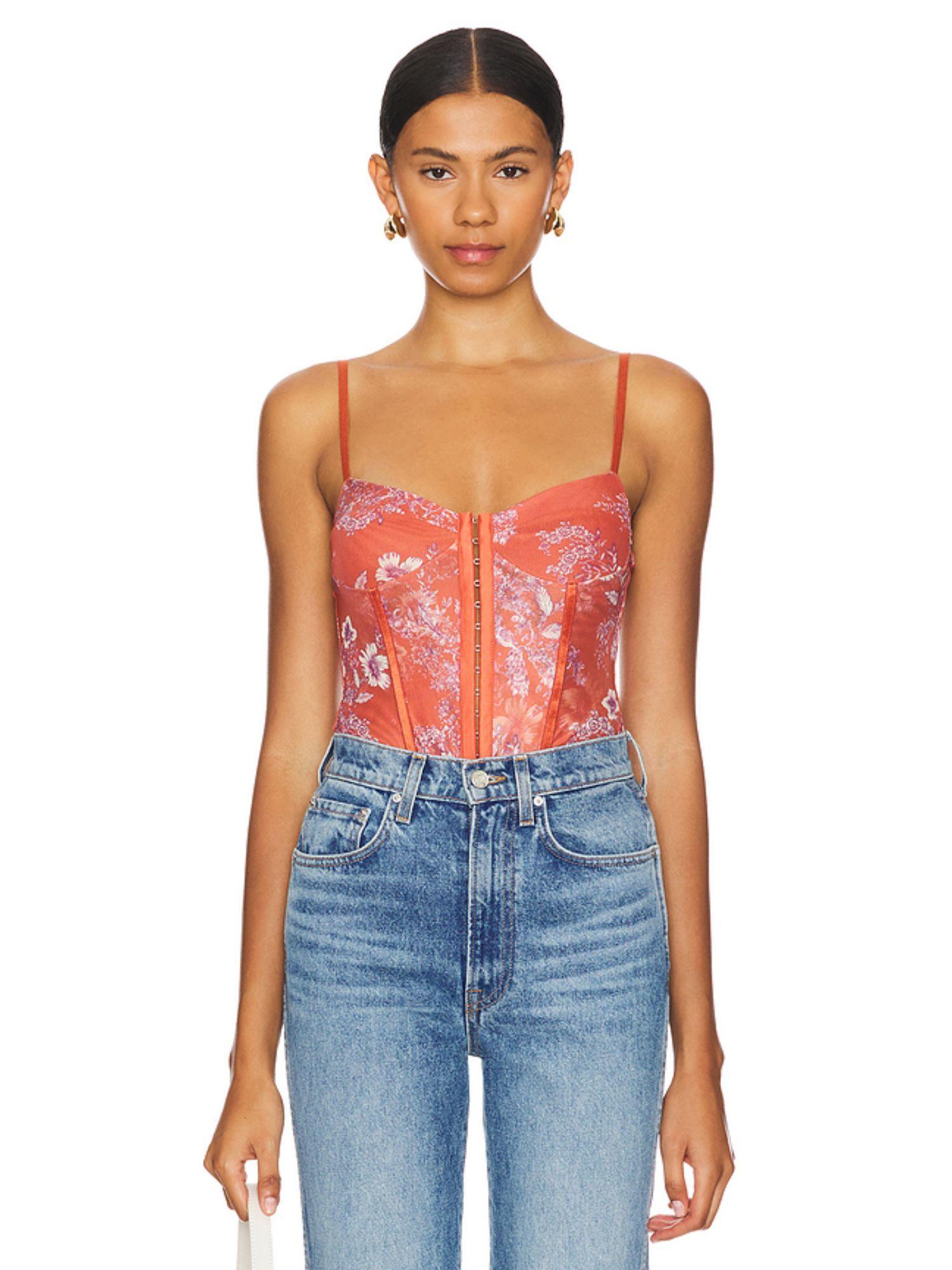 x intimately fp printed night rhythm bodysuit