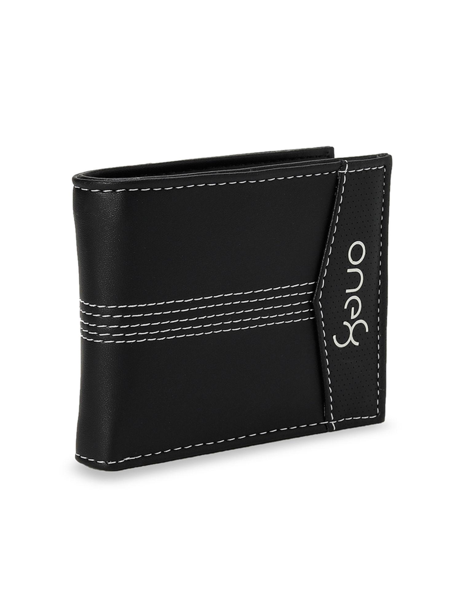 x one8 iconic unisex black wallet