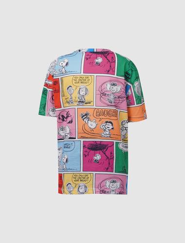 x peanuts multi-coloured graphic print t-shirt