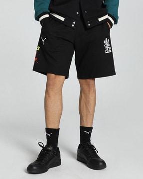 x rcb regular fit shorts with insert pockets