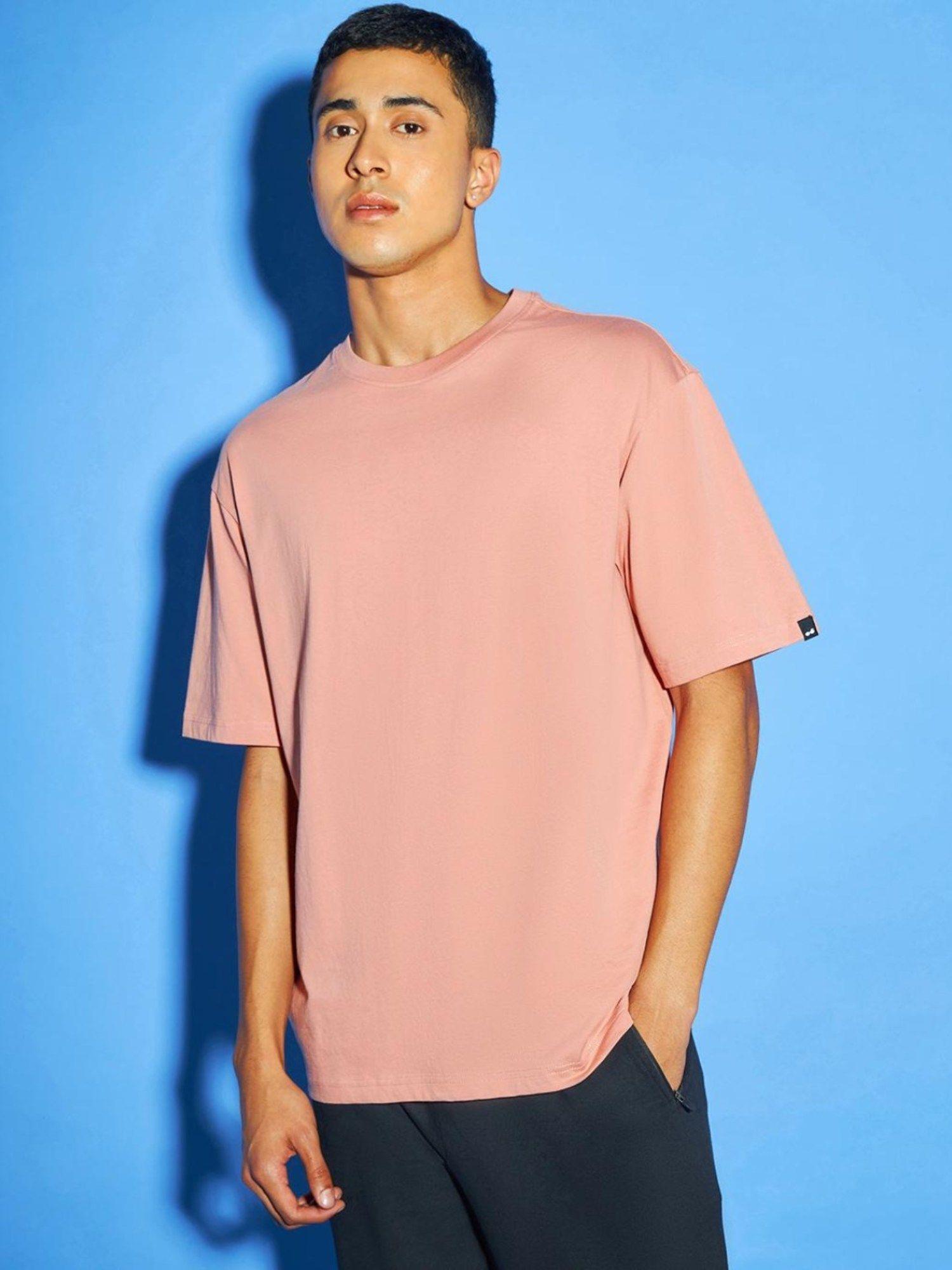 x streetwear men pink oversized t-shirts