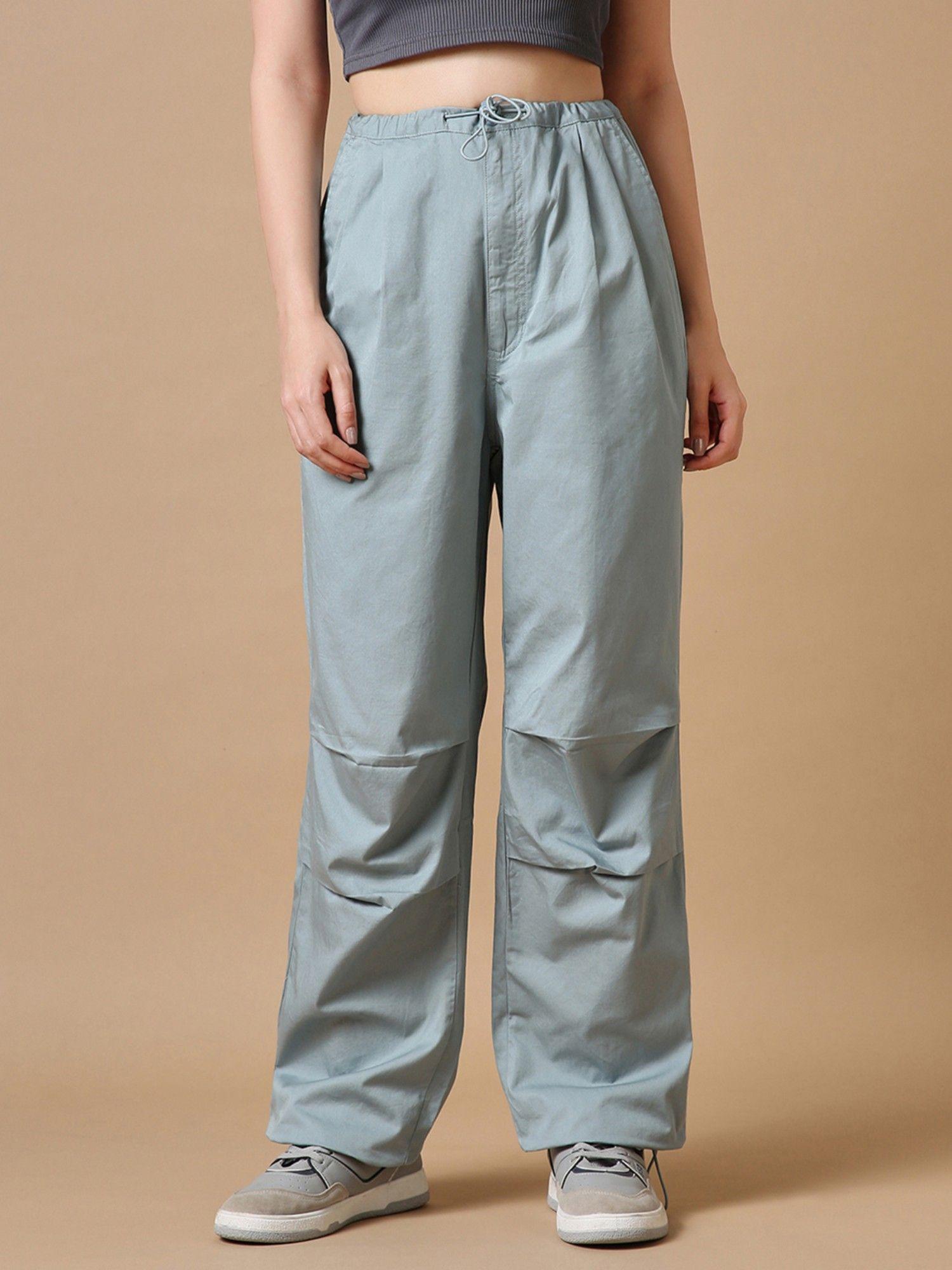 x womens grey oversized parachute pants