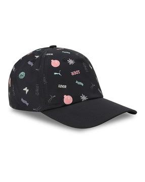 x1der graphic print flat cap