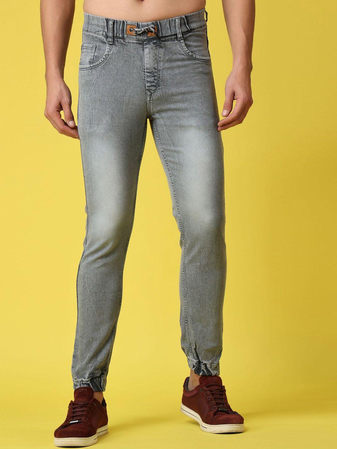 xee men grey comfort heavy fade stretchable jeans