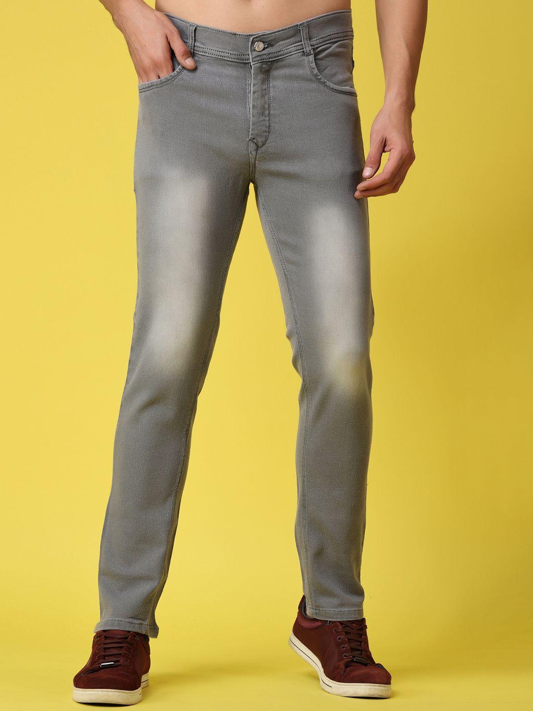 xee men grey jean light fade stretchable jeans