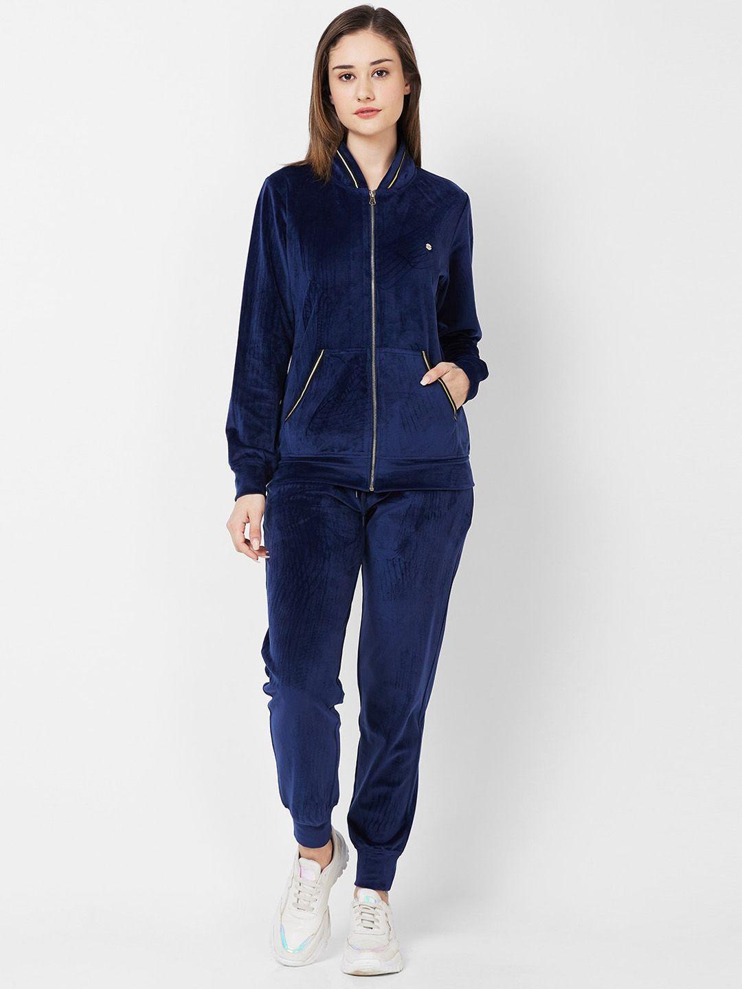 xin mid-rise velour tracksuits