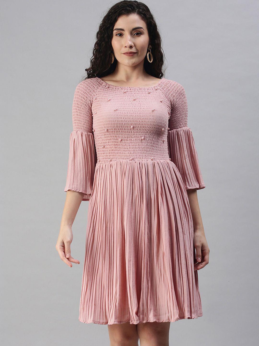 xo love pink georgette dress