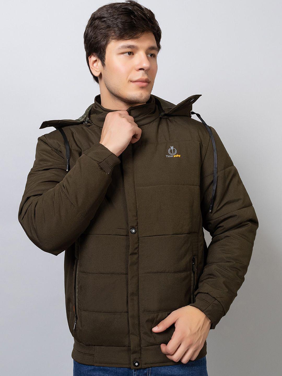 xohy hooded lightweight cotton padded jacket