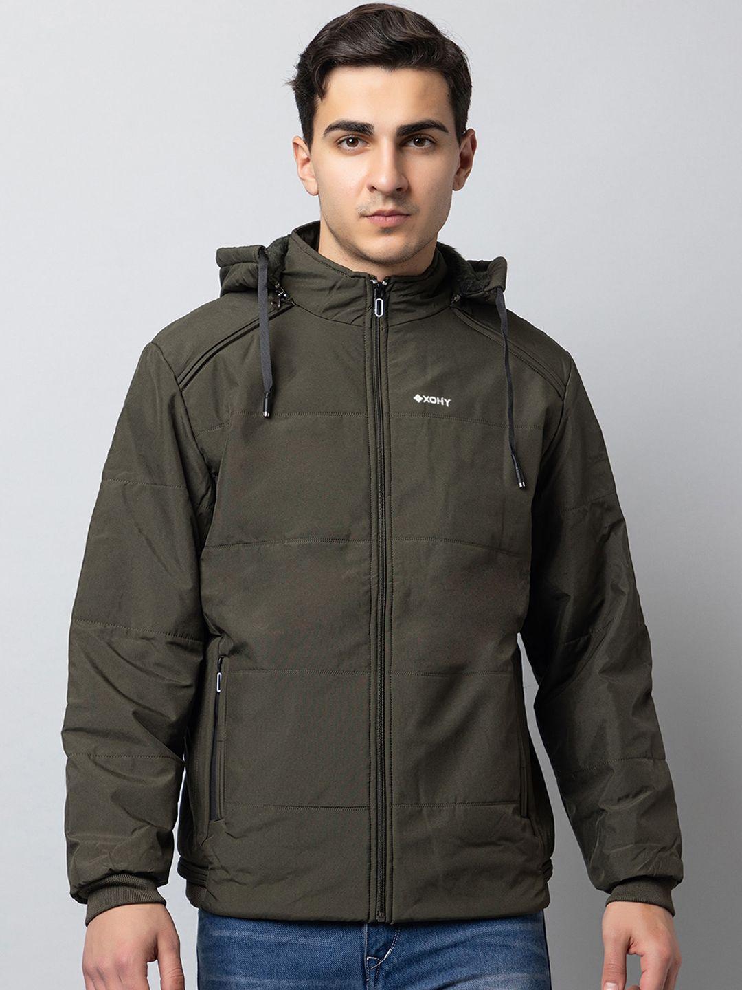 xohy hooded lightweight padded jacket