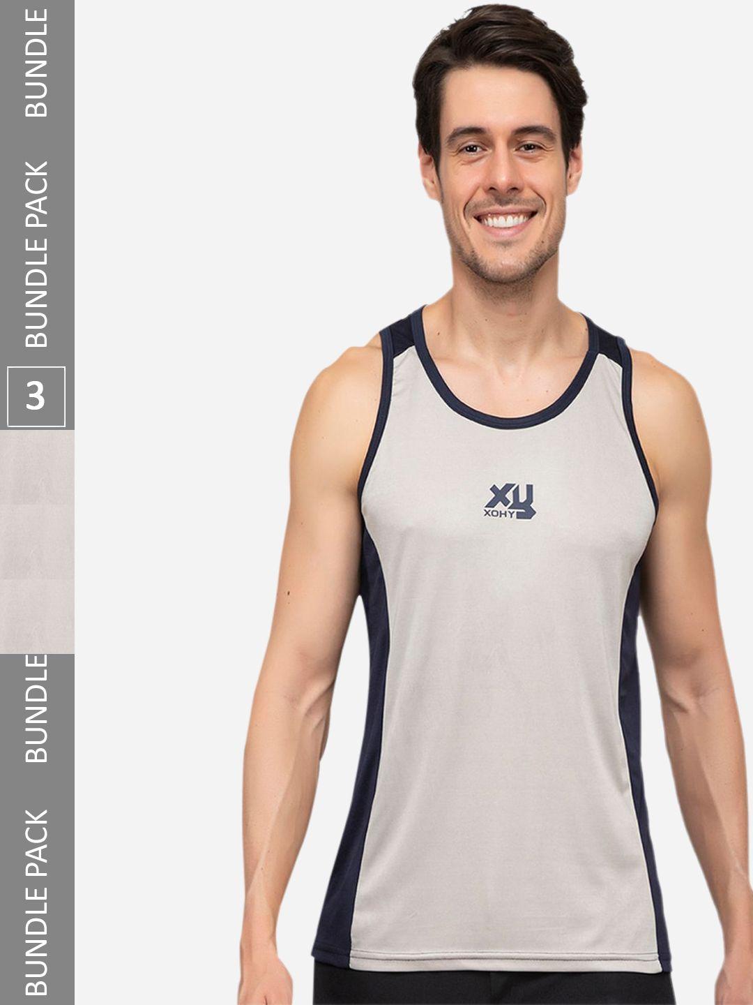 xohy pack of 3 gym vests