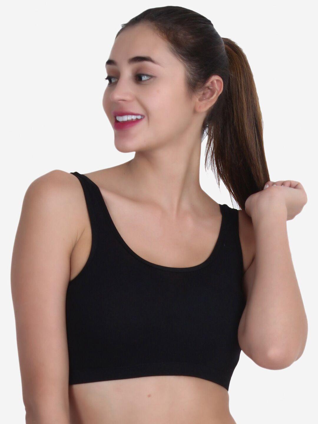 xoxo design black sports bra