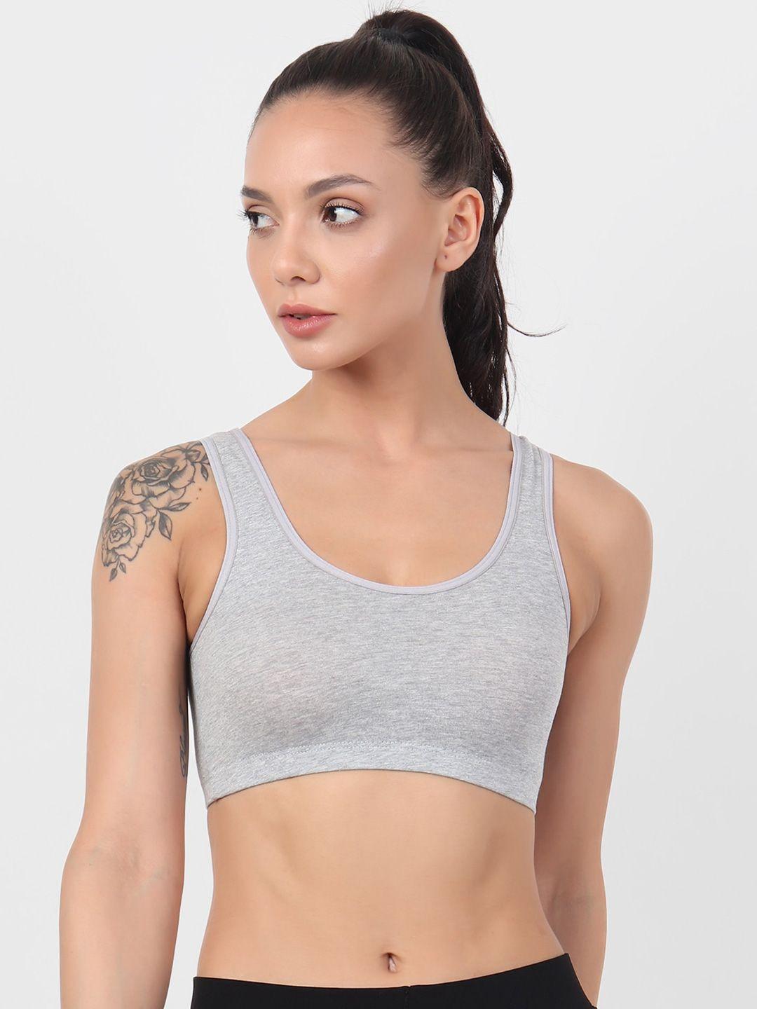 xoxo design non-wired non padded wide strip cotton sports bra