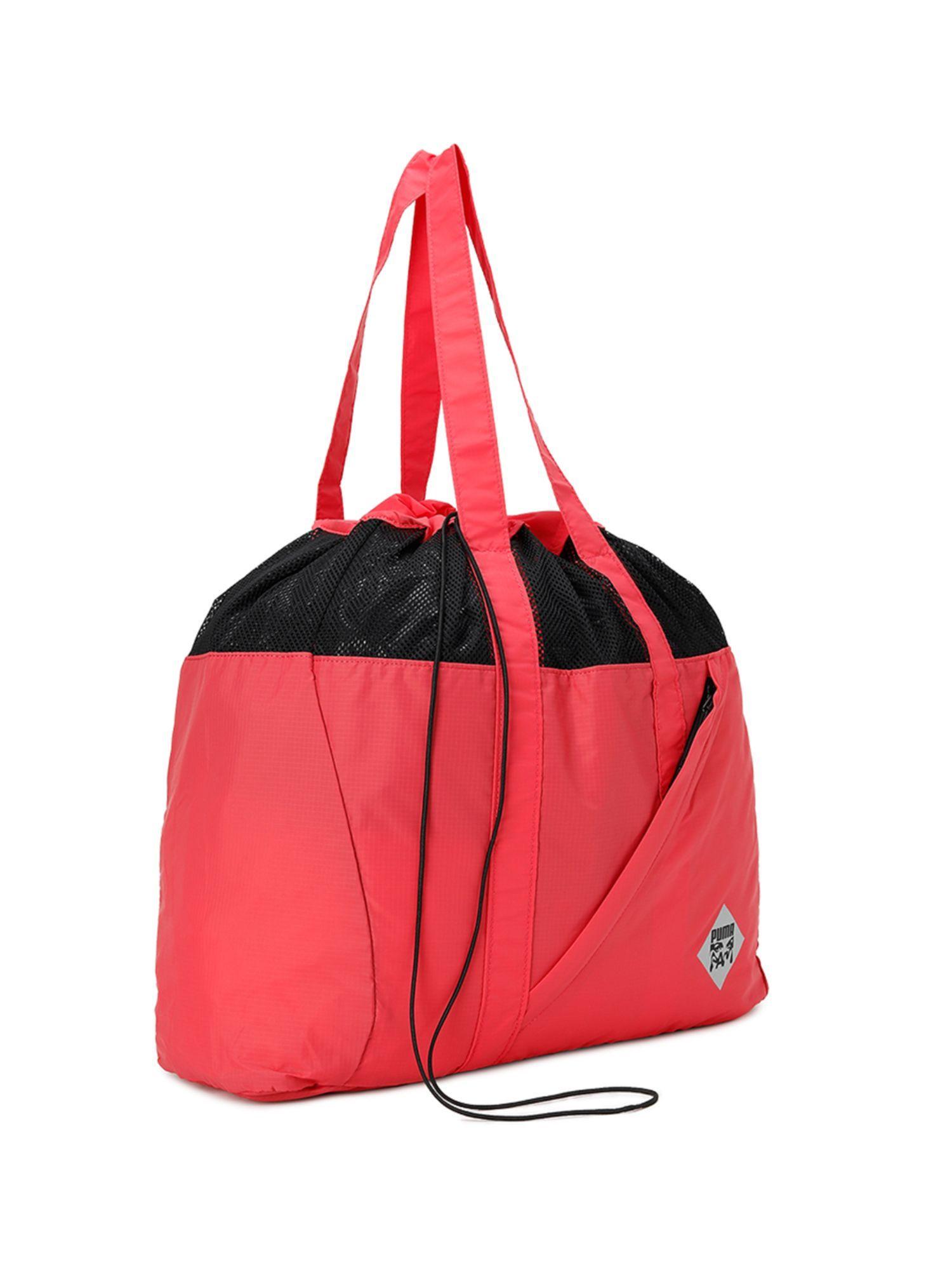 xp.a.m. packable unisex red shopper bag