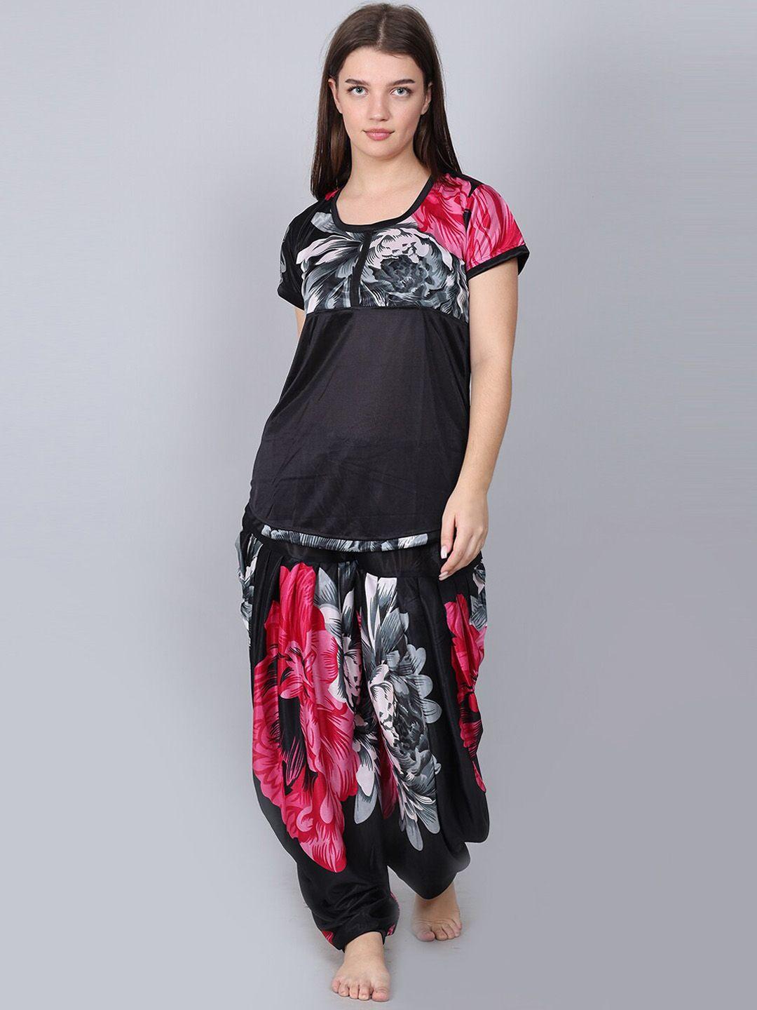 xpiox floral printed night suit