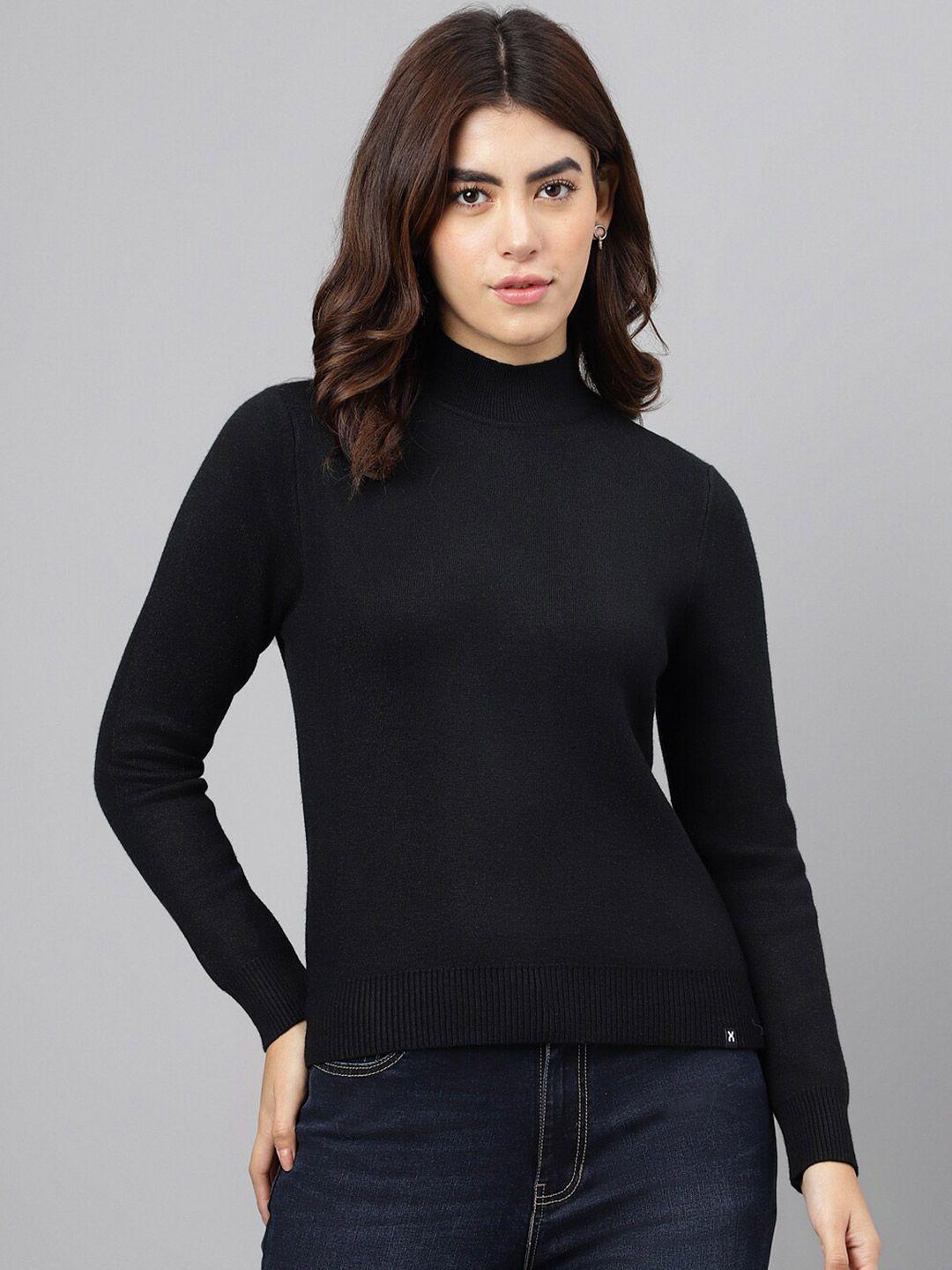 xpose women black pullover