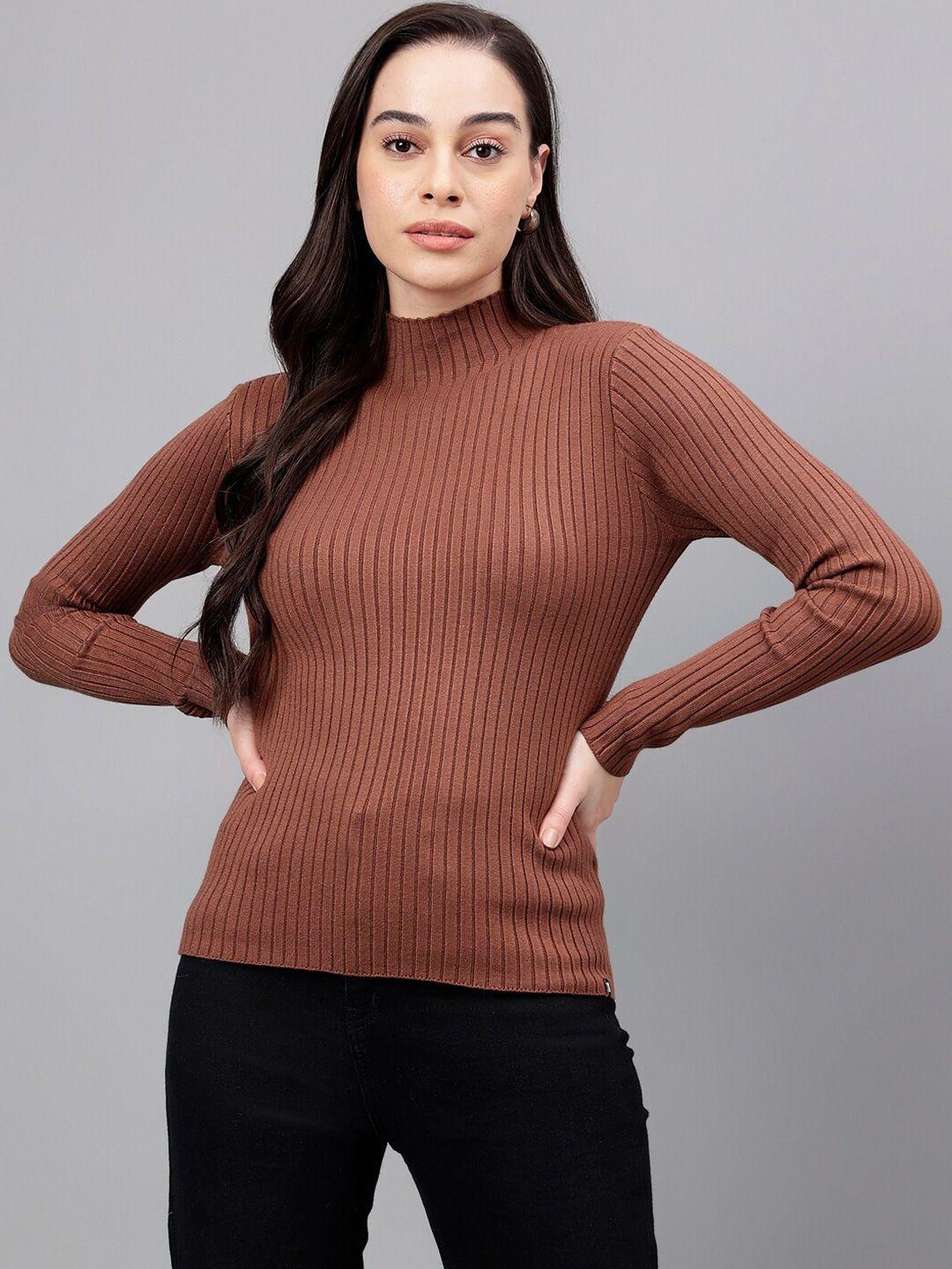 xpose women brown pullover