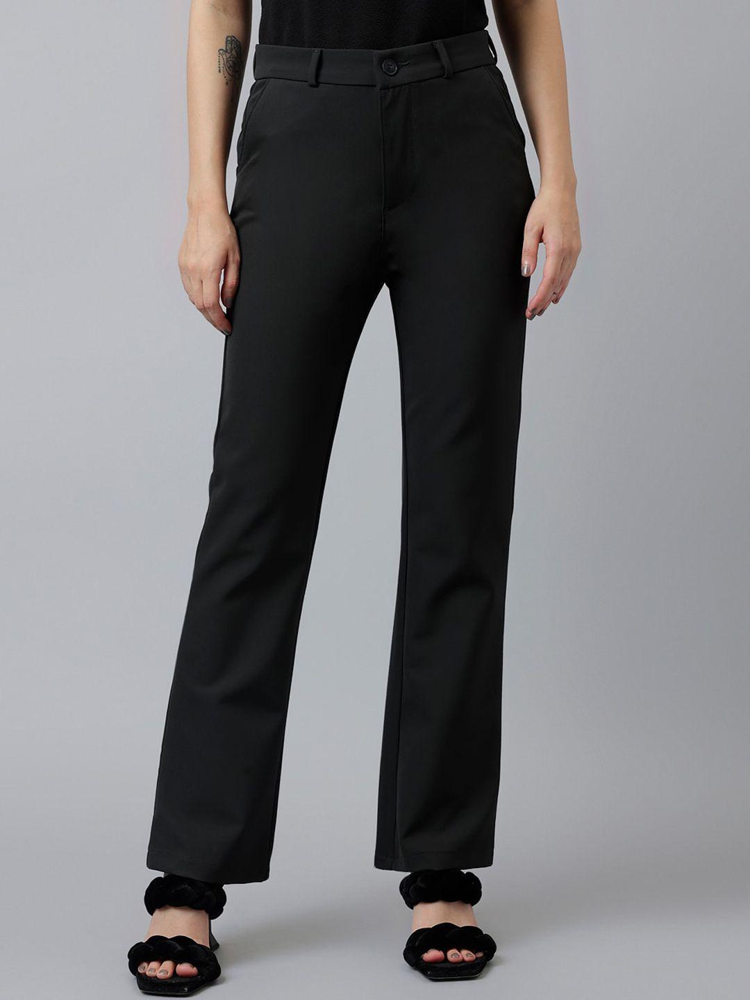 xpose women comfort high-rise plain bootcut trouser