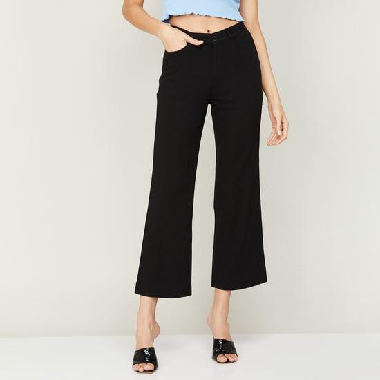 xpose women cropped flared trousers