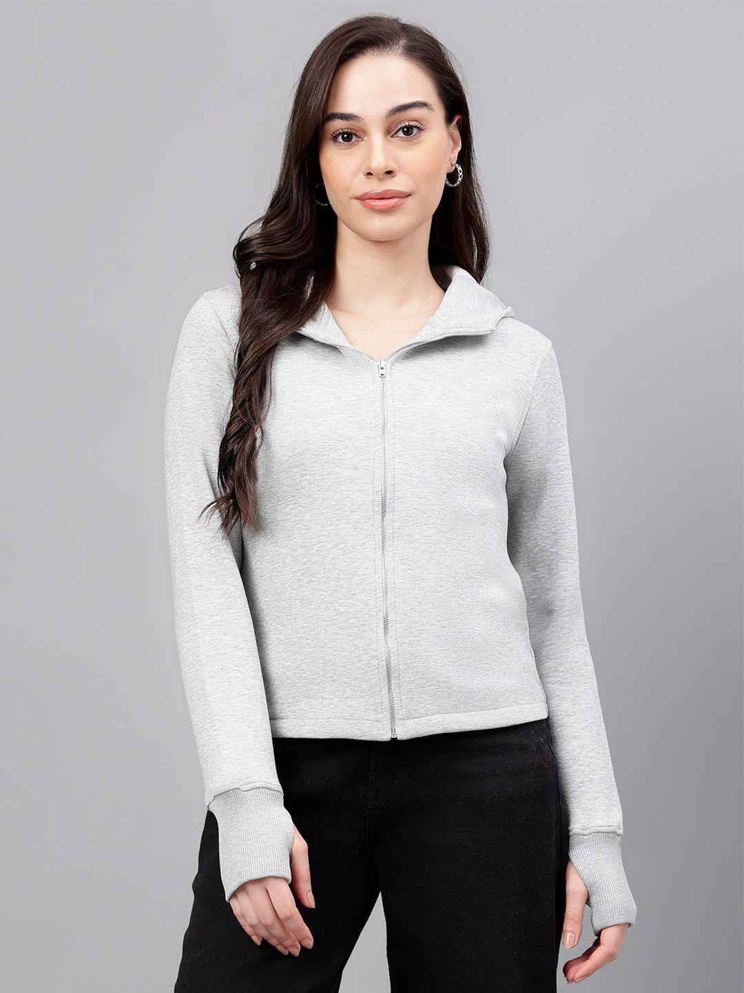 xpose women grey hooded sweatshirt