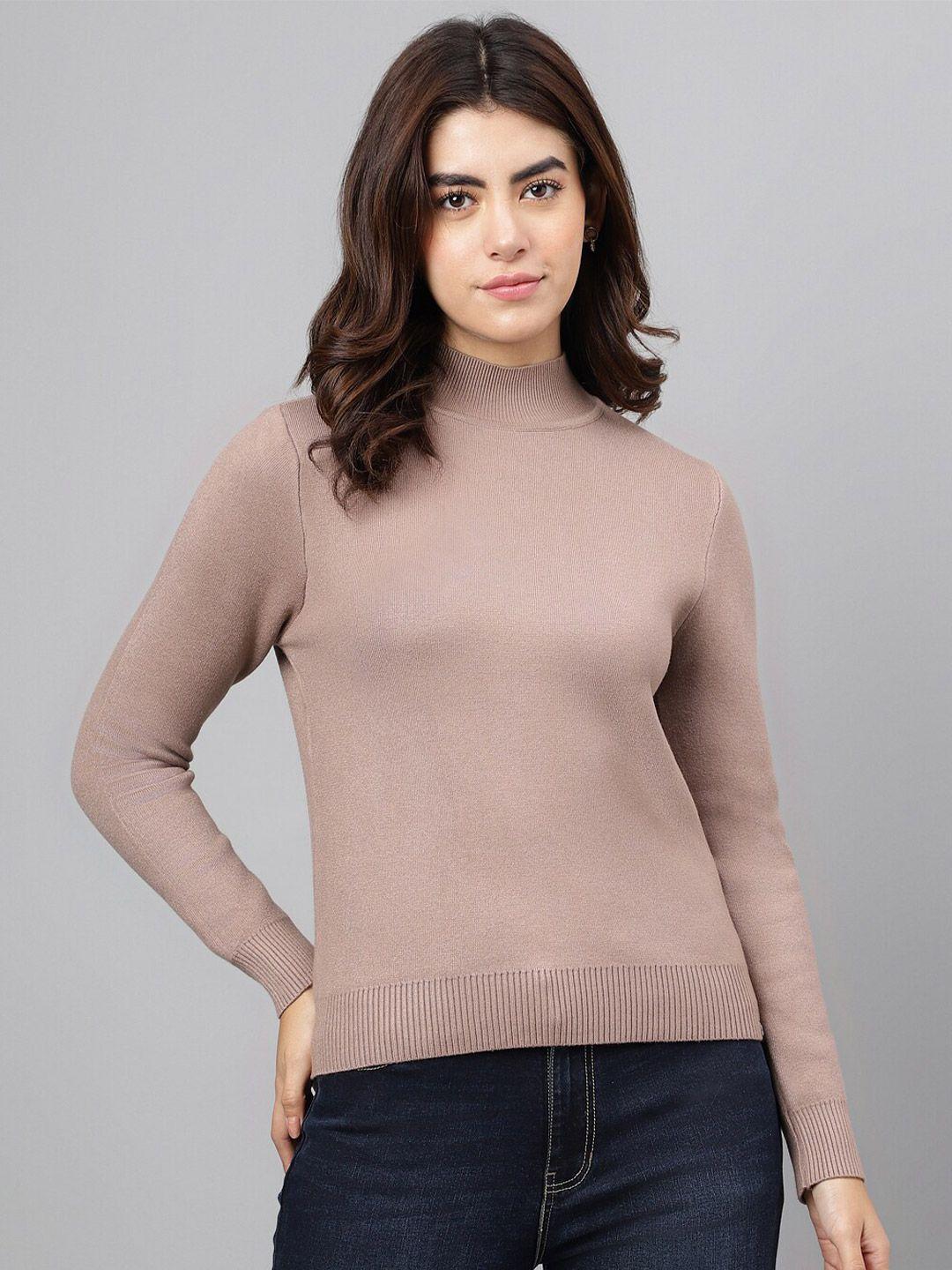 xpose women peach-coloured pullover