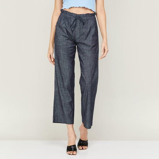 xpose women textured trousers