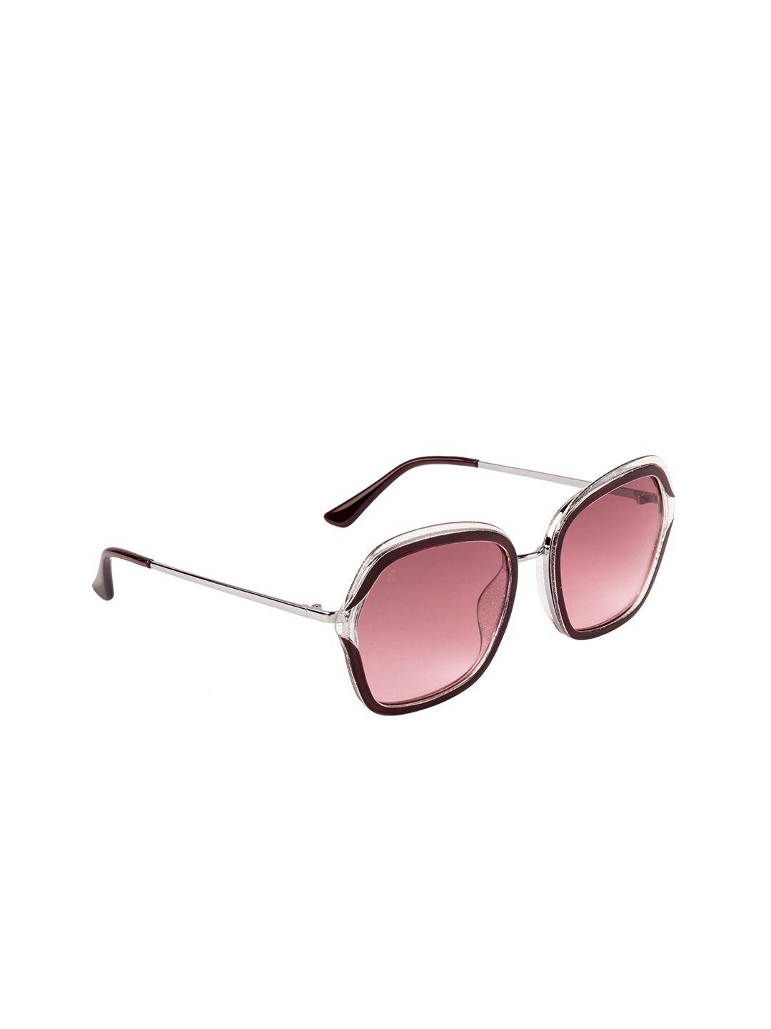 xpres women pink square sunglasses