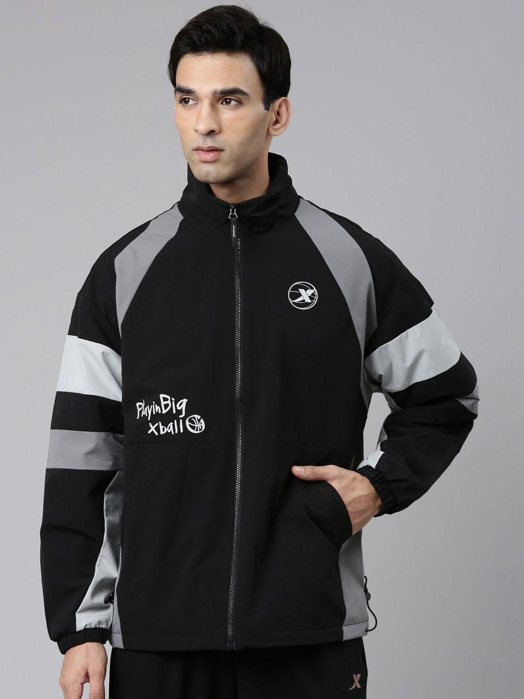 xtep colourblocked windcheater sporty jacket