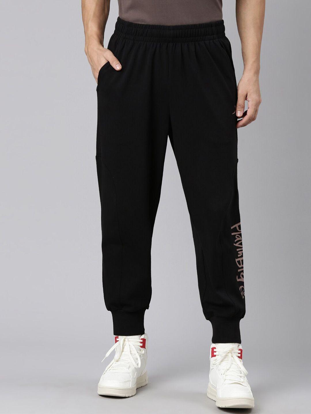 xtep men mid rise relaxed fit joggers