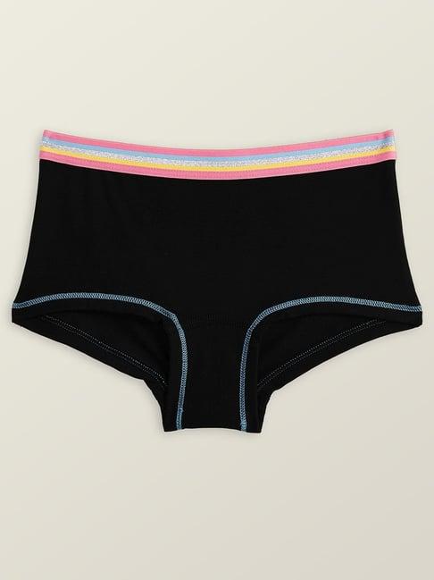 xy life kids black & pink relaxed fit panties