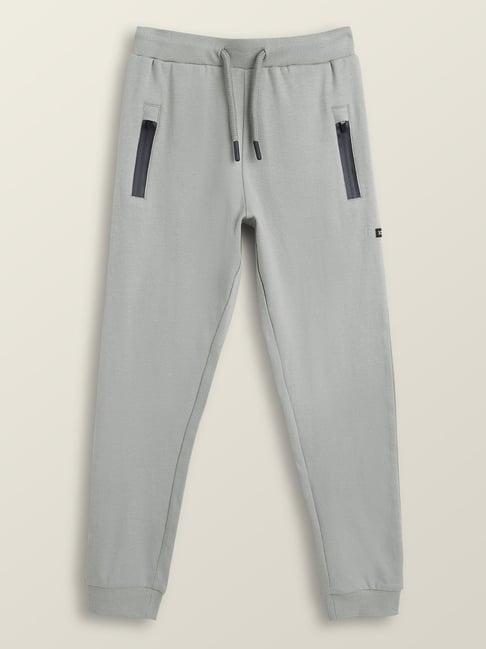 xy life kids grey cotton relaxed fit joggers