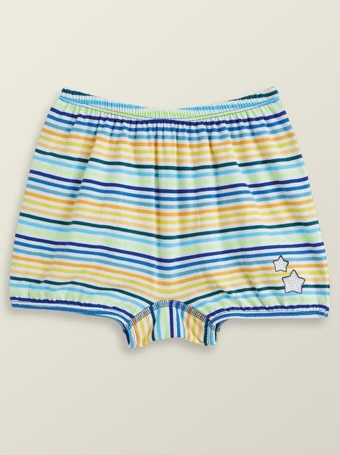 xy life kids multicolor cotton striped bloomers