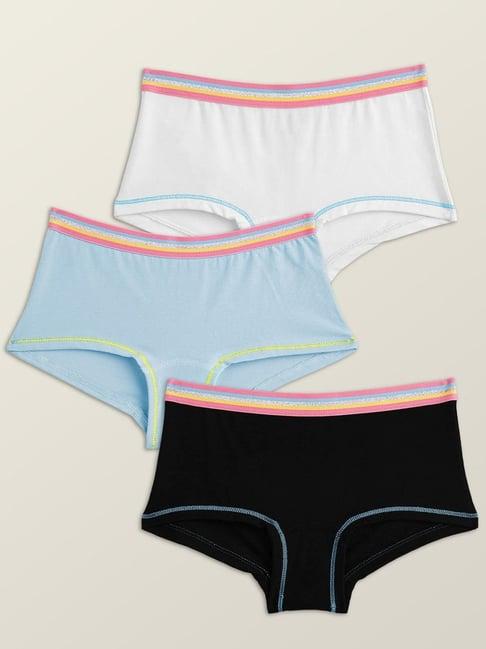 xy life kids multicolor relaxed fit panties (pack of 3)