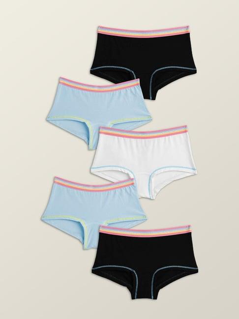 xy life kids multicolor relaxed fit panties (pack of 5)