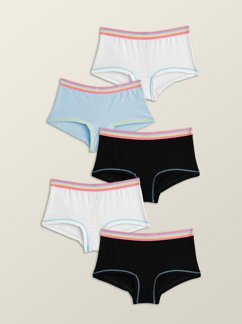 xy life kids multicolor relaxed fit panties (pack of 5)