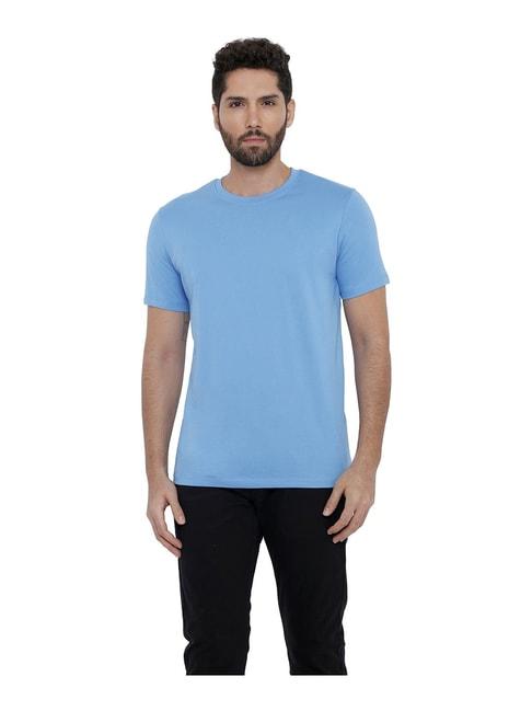 xyxx-blue-crew-neck-t-shirt