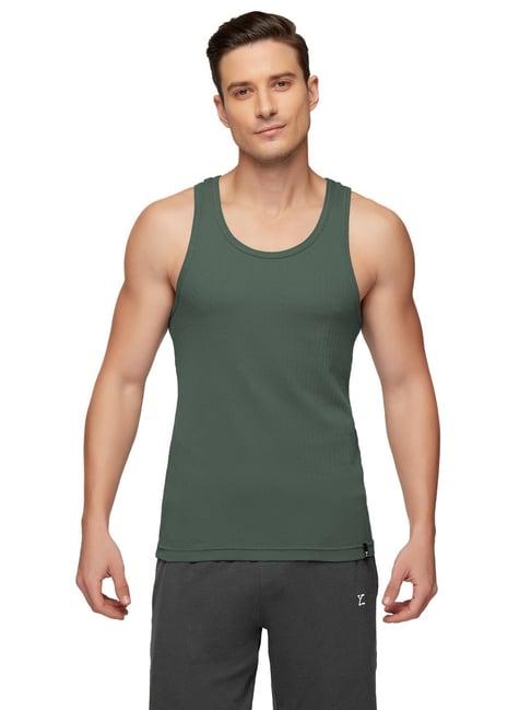 xyxx green regular fit vest