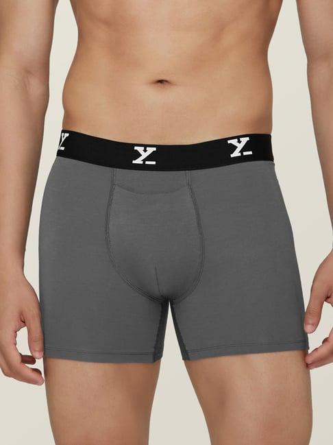 xyxx grey & twilight blue regular fit boxers - pack of 2
