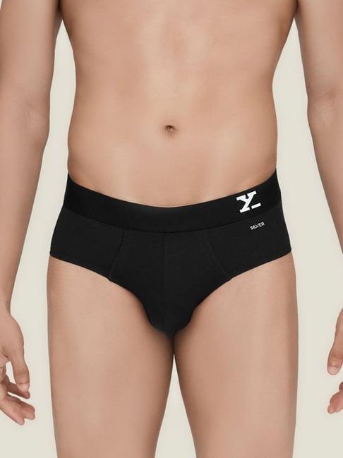 xyxx black regular fit briefs