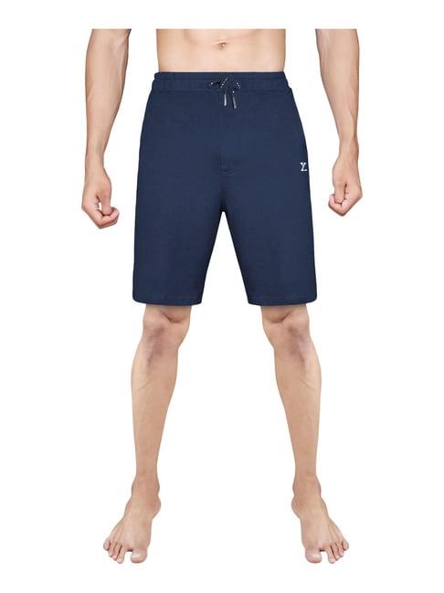 xyxx blue cotton regular fit shorts