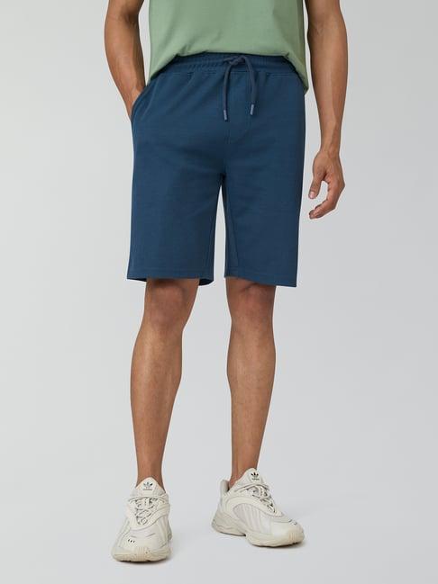 xyxx blue regular fit shorts