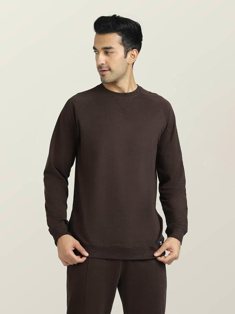 xyxx dark brown regular fit sweatshirt