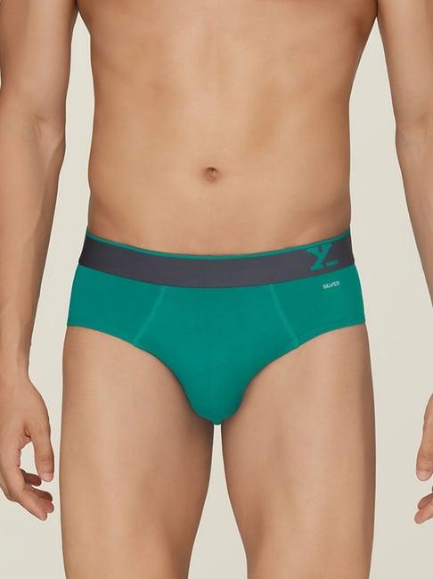 xyxx green regular fit briefs